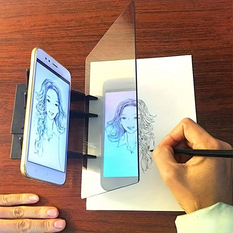 TEMU 2-piece Multifunctional Drawing Projection And Copying Board - Art Crafts And Sewing Supplies - Drawing Supplies - Art Supplies - Drawing Table