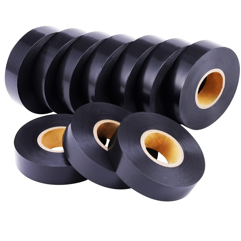 

5pcs Pvc Electrical Tape, Waterproof, Flame Retardant, Resistant, For Indoor & Outdoor Wiring, Piping, And Plastic