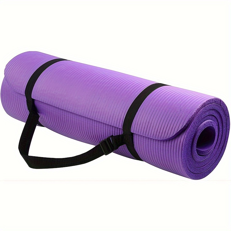E-shop Extra Dicke, Hochdichte Yogamatte mit Schultergurt – Rutschfest & Reißfeste Gummimatte für verbesserten Halt und – Ideal für Fitness, Training &