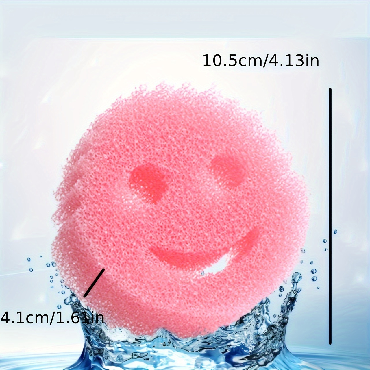 & Mommy Double-sided Sponge Set - No Scratches, Deep Cleaning Kitchen, Bathroom, etc. - Ergonomic Polyurethane Design Sponge Holder, Suitable for Kitchen Sink