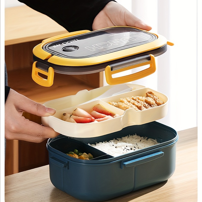 Get Stainless steel insulated Bento Box portable partition type office  worker lunch Delivered