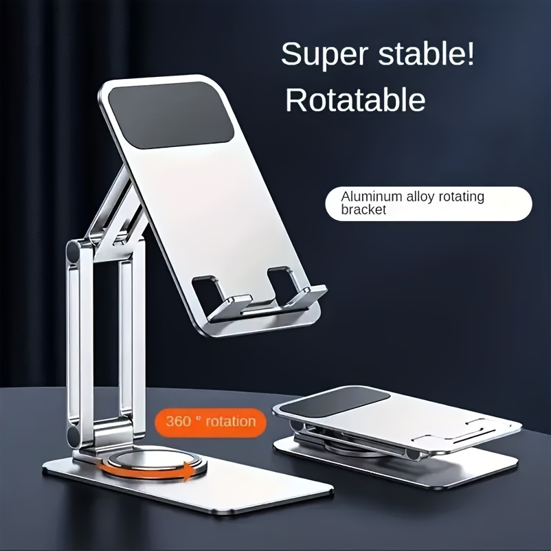 Soporte ajustable para teléfono celular Soporte de teléfono móvil plegable  de tres secciones Soporte de escritorio de mesa flexible universal para