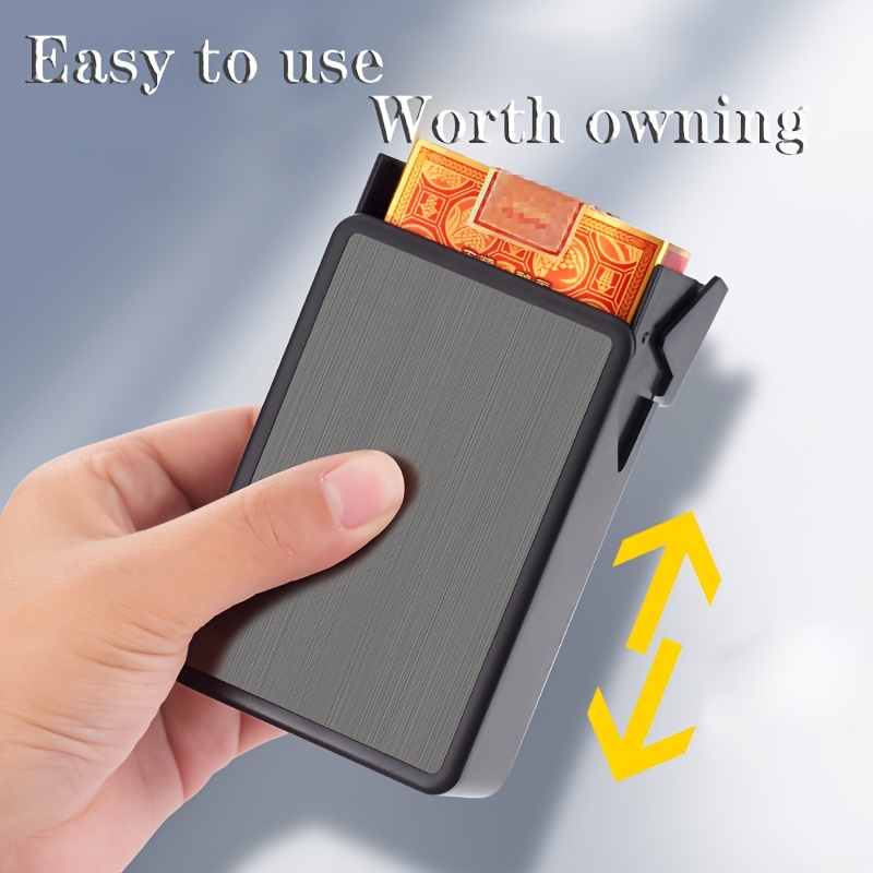 1pc Brown 20-cigarette Capacity Portable Cigarette Box, Metal Waterproof Cigarette  Case With Pu Coating
