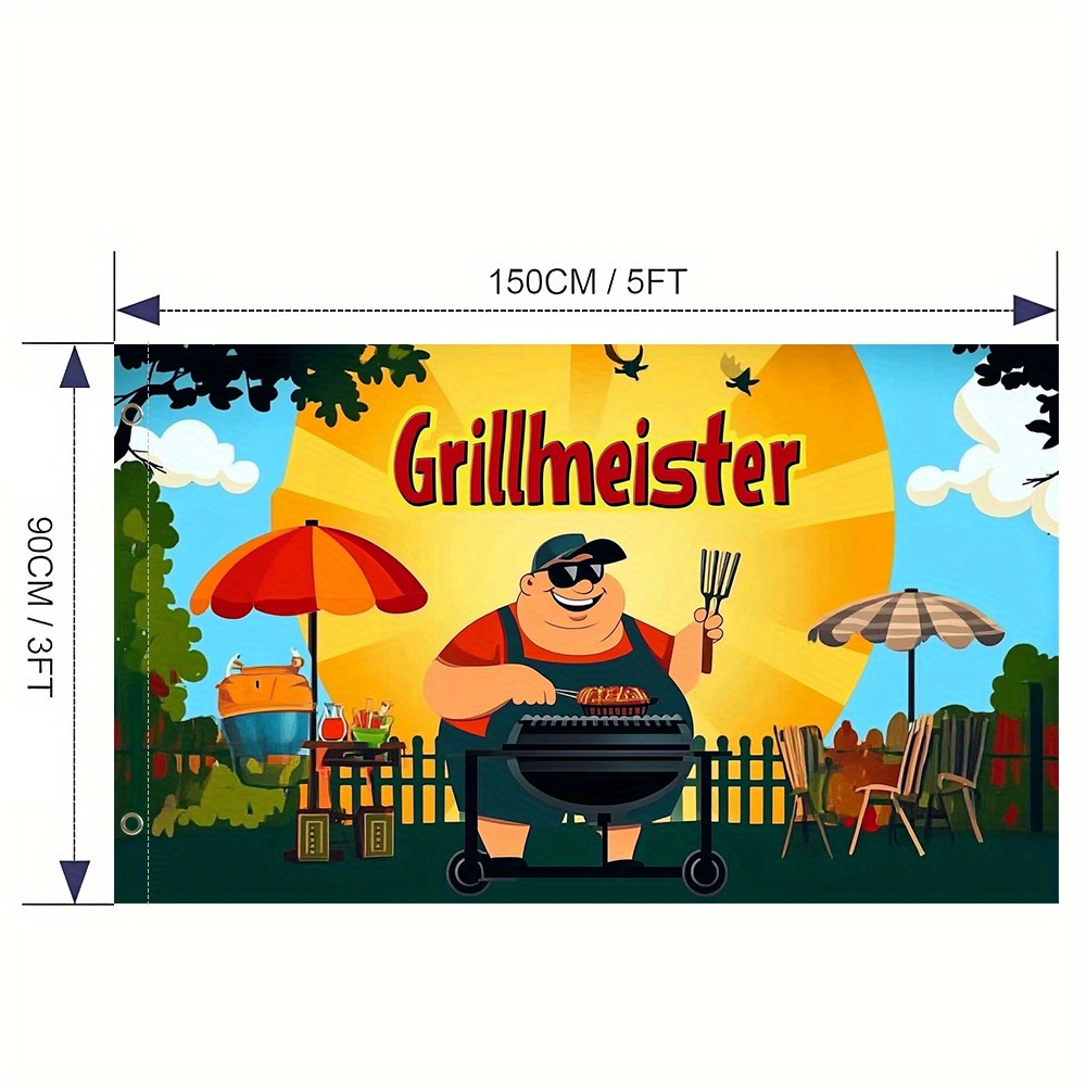 E-shop ., Design Flag Grillmaster Griller, für rustikale Außendekoration, Außendekor