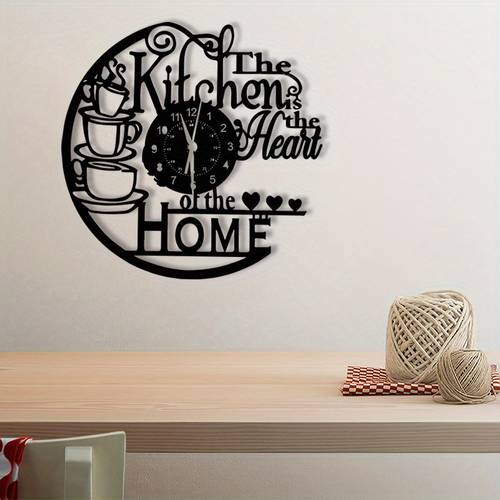 1 stück vintage-vinyl-platten-metall-wandkunst - das herz der küche im des hauses-design, eisengestrichener stahl, ideal für wohnzimmer-dekor und musikliebhaber, weihnachtsgeschenk, geschenk für musikliebhaber | vintage-wandkunst | robuste wandkunst, musikzimmer-dekor