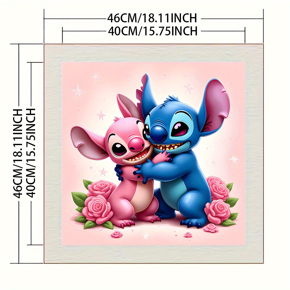 TEMU 1set- Stitch And Pattern Stitch Painting Kit, Handmade Stitch Print Kit Materials Packaging Picture Diy Eco Line Art Needlework, 11ct Stitch