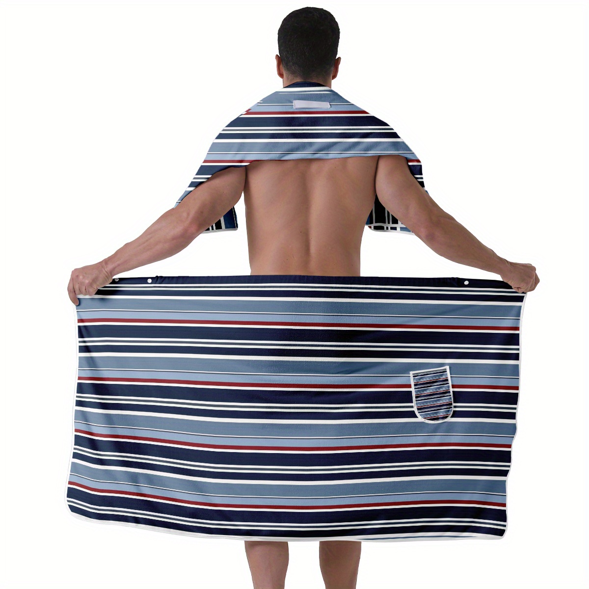 kilofly 1 st mannen verstelbare douche wrap badhanddoek met