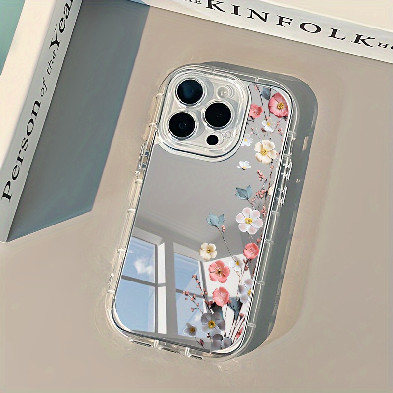 TEMU Phone Case: 3 Suitable For Iphone 16 Pro Max/15pro/14 Plus/13/12/11/7plus/xsmax/xr Mirror Phone Case, Shock-absorbing, Anti Slip, Lightweight,