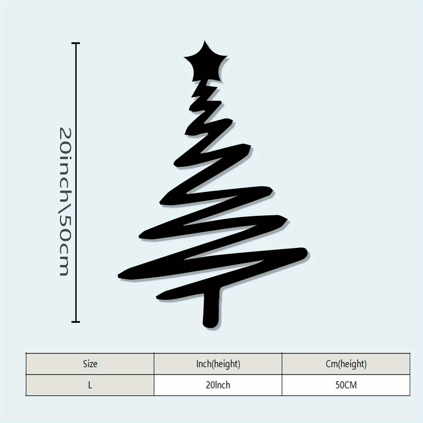 TEMU 1pc Vintage Style Christmas Tree - Powder Coated Iron Holiday Decor With Festive Ornaments, Perfect For Home Walls, Great For Christmas Gifts,