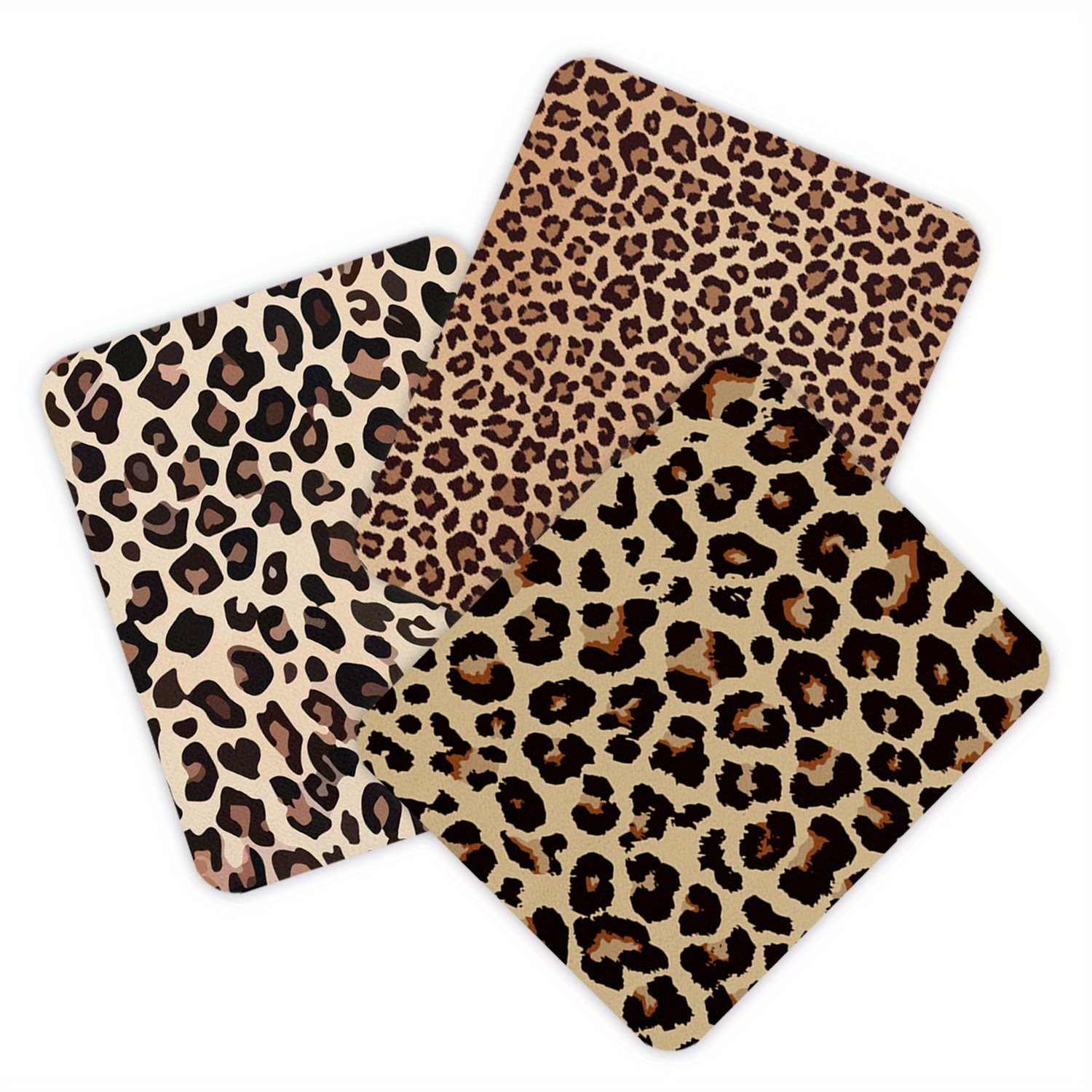 3/6pcs, Glasses Cleaning Cloths, Pastel Leopard Pattern Premium Eyeglass Cleaner Cloth, Lens Wipes Cloth For Cleaning Eyeglasses, Cell Phones, Screens, Lenses, Electronics And All Delicate Surface