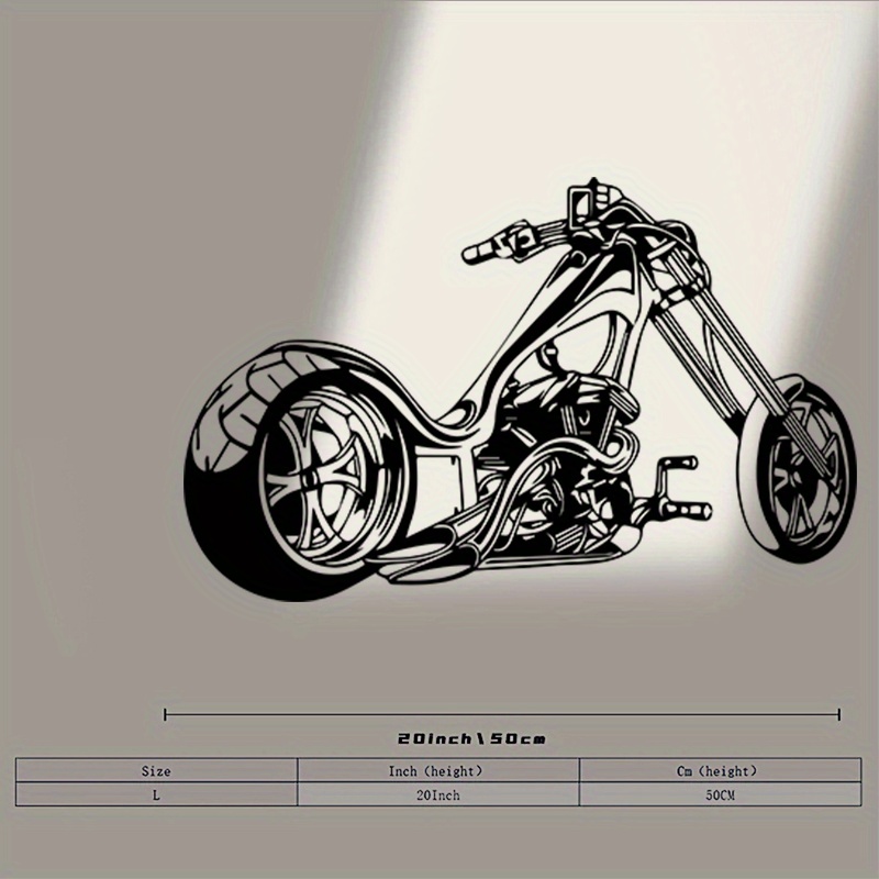 TEMU 1 pièce d'art mural en métal sur le thème de la moto, une sculpture murale de moto, idéal pour décorer du salon, convient pour la décoration de
