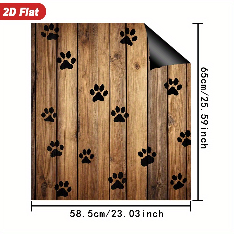 TEMU 1pc Cubierta Magnética para Lavavajillas y Puerta de Refrigerador Compatible con Electrodomésticos - Panel de Madera Magnético con de Pata, No