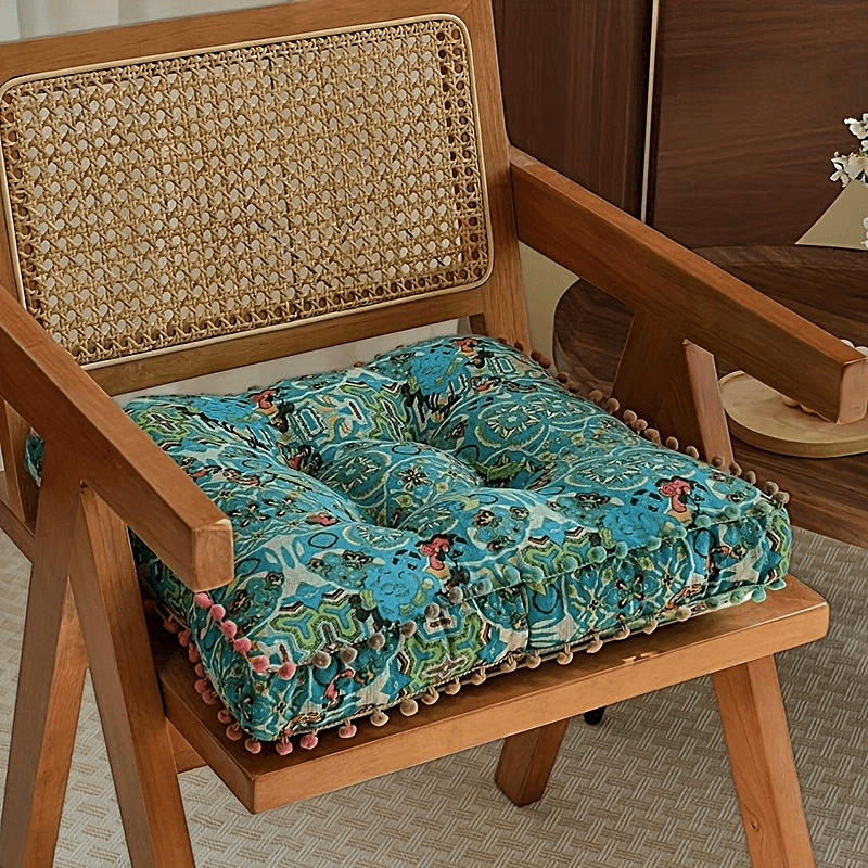 TEMU Bohemian - Style Cushion Meditation Mat Thickened Soft And Comfortable Suitable For Living Room Suitable For Bedroom Suitable For Dining Room
