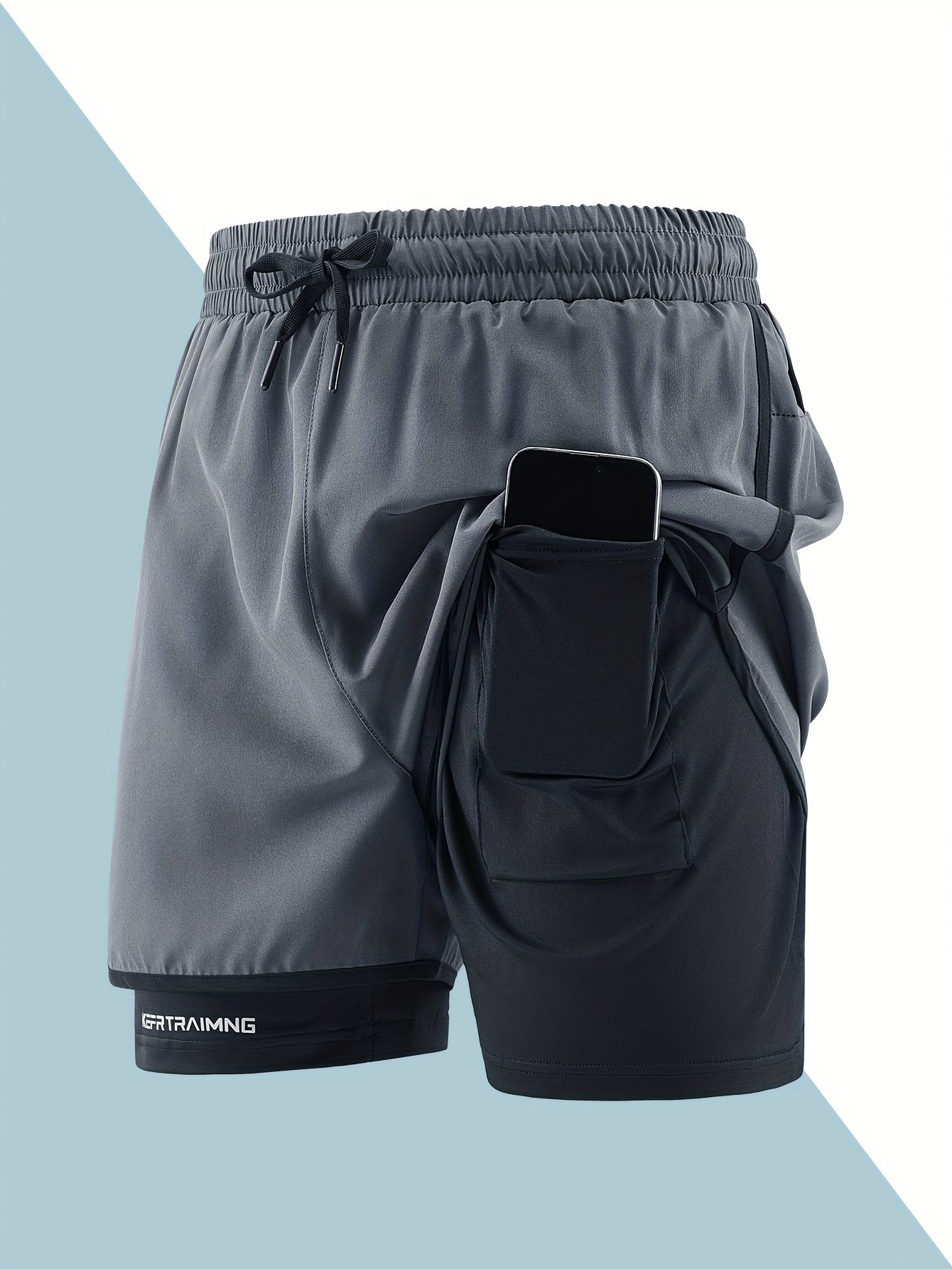 3pcs mens compression shorts breathable moisture wicking Temu