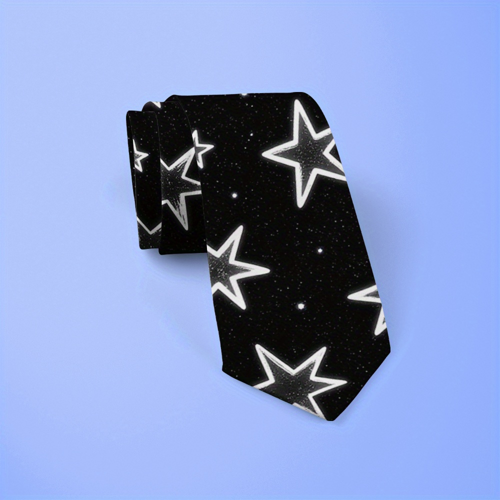 Black & White Starry Tie