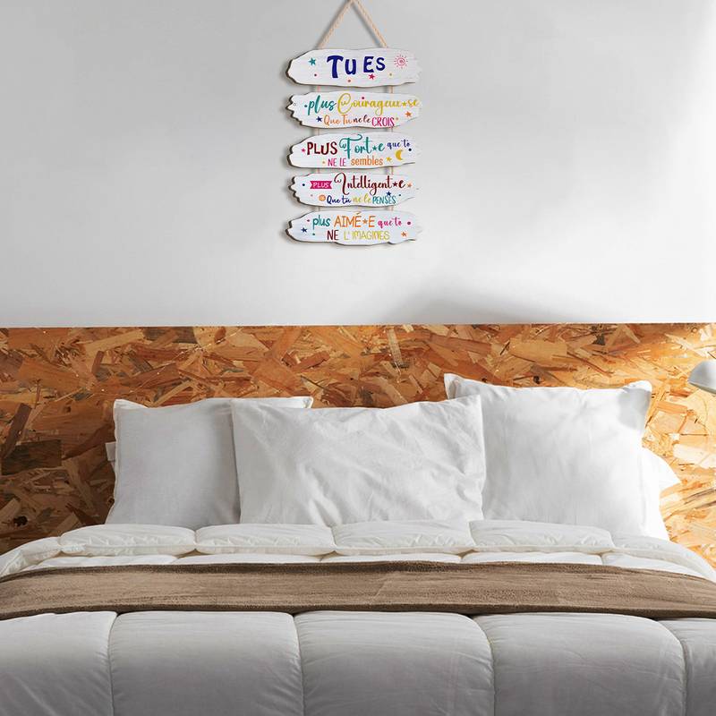 Plaque Murale En Métal Motivante - « Ton Attitude Détermine Ta Direction » - Déco Inspiration Bureau, Salon, Chambre - Aluminium, Design Vintage Avec Papillons
