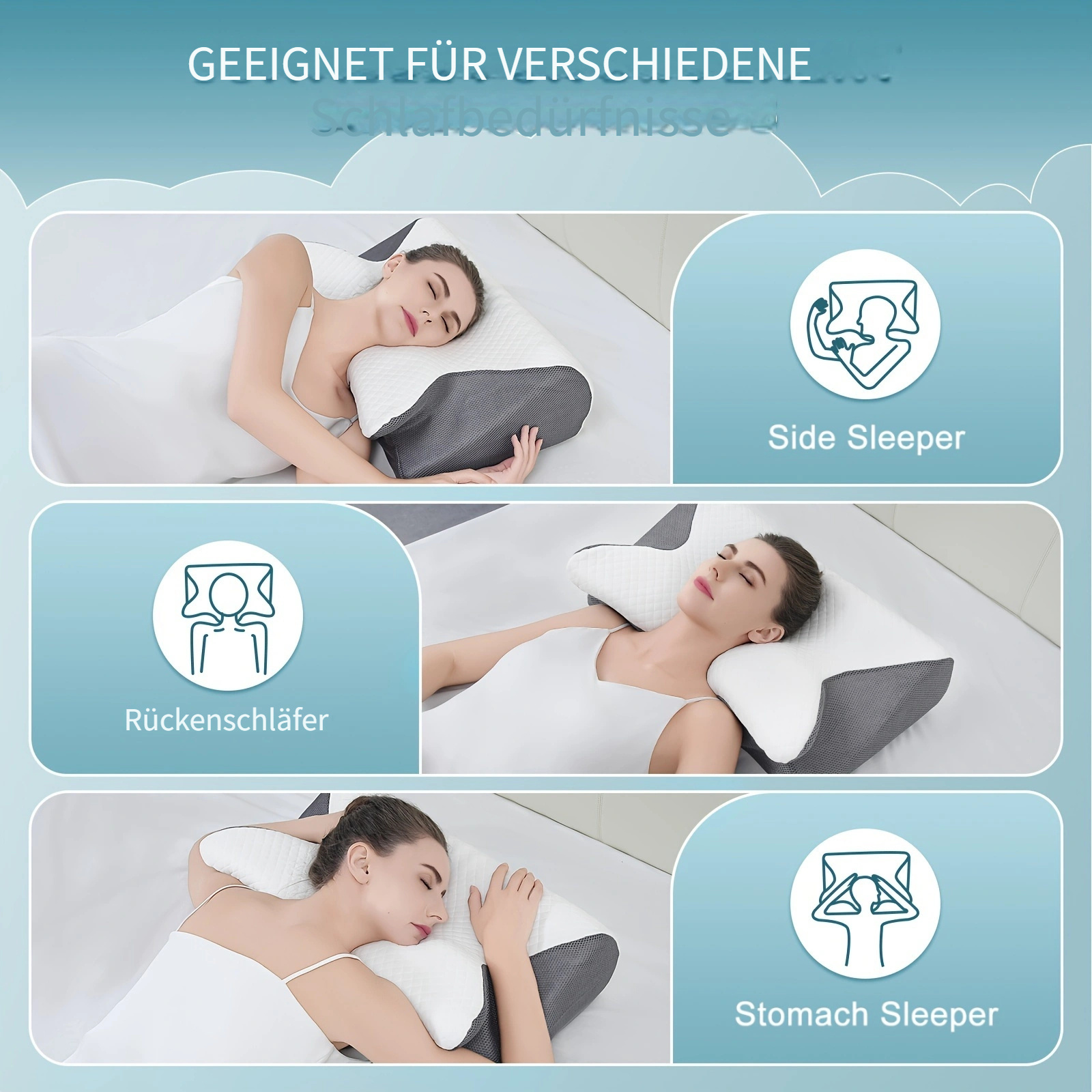 Yagerod 2026 Neu Nacken Therapiekissen, Schlafapnoe