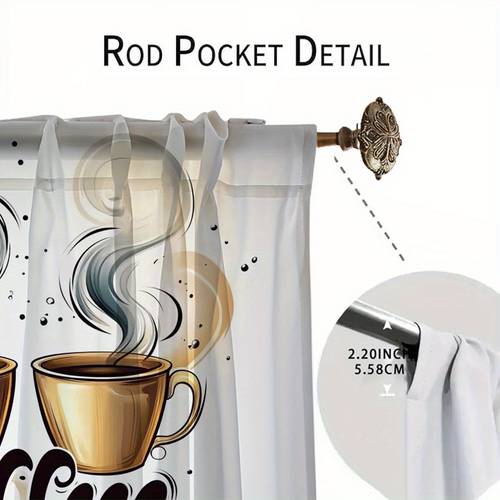 2d flat 2d flat 2d flat set of 2 flat coffee patterned curtains translucent drapes for the living area entrance curtains lightweight kitchen curtains extended blackout drapes temporary light blocking curtains 2d flat