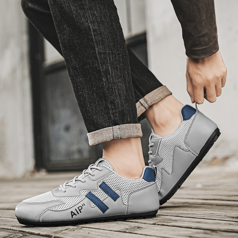 mens casual sneakers breathable low top lace up shoes with eva cushioned sole     for     leisure activities 5