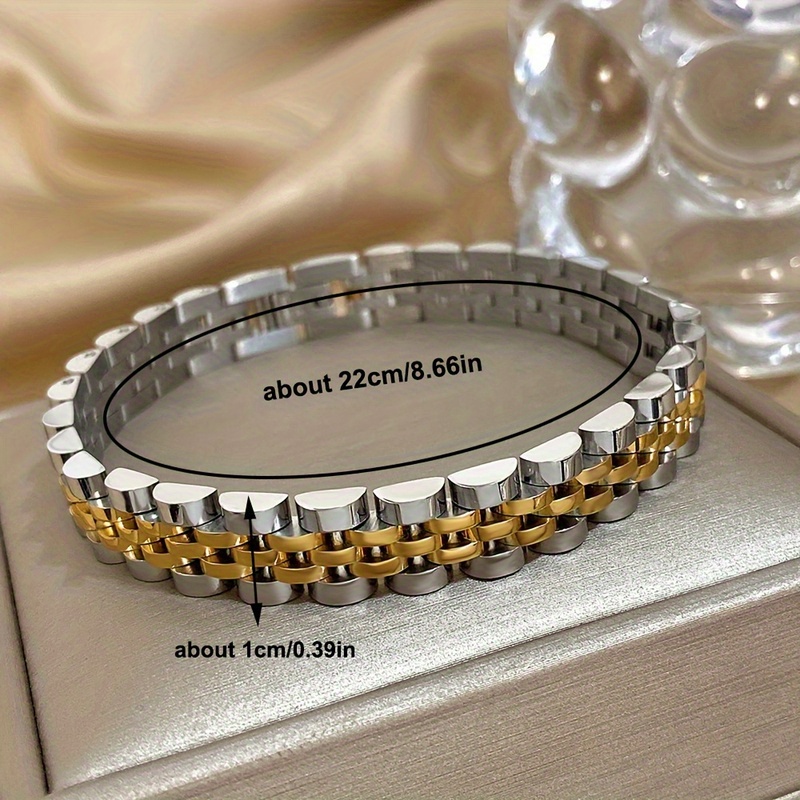 Punk Waterproof Stainless Steel Bracelet, Thick Chain Design
