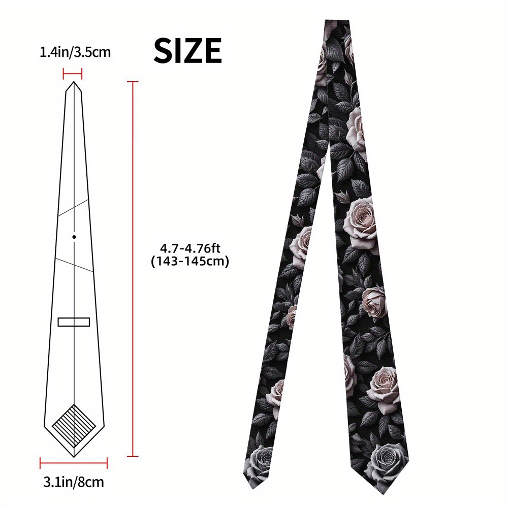 TEMU 1pc Élégant Nœud Floral Rose - Polyester Facile À Entretenir, Parfait Pour Et Les , Style Éternel, Lavable En Machine, Idéal Pour Hommes Et