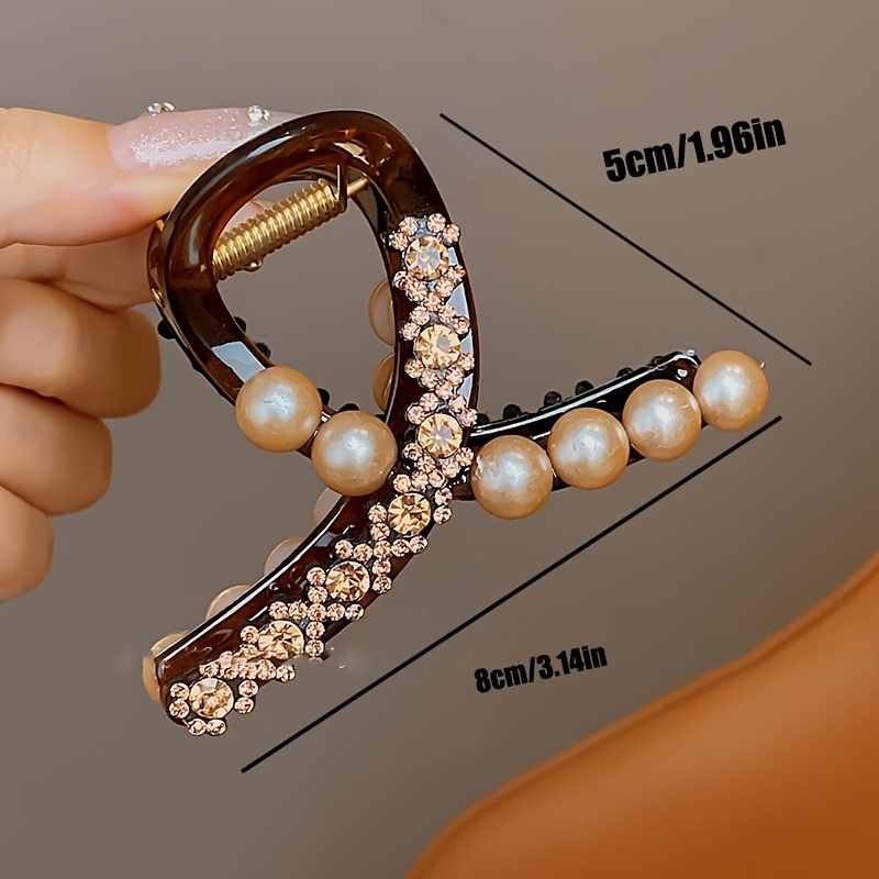 TEMU Elegant Women's Hair Clip Set - Shark Clip Set, , Stylish Hair Accessory And Gift , Fashion Hair Accessory | Vintage Style | Decoration, Hair