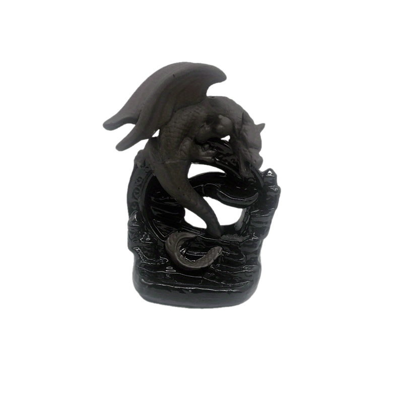 Cross-border Original European-style Sandalwood Backflow Incense Holder Creative Black Waterfall Backflow Incense Holder Ornament Incense Deodorant Yoga Air