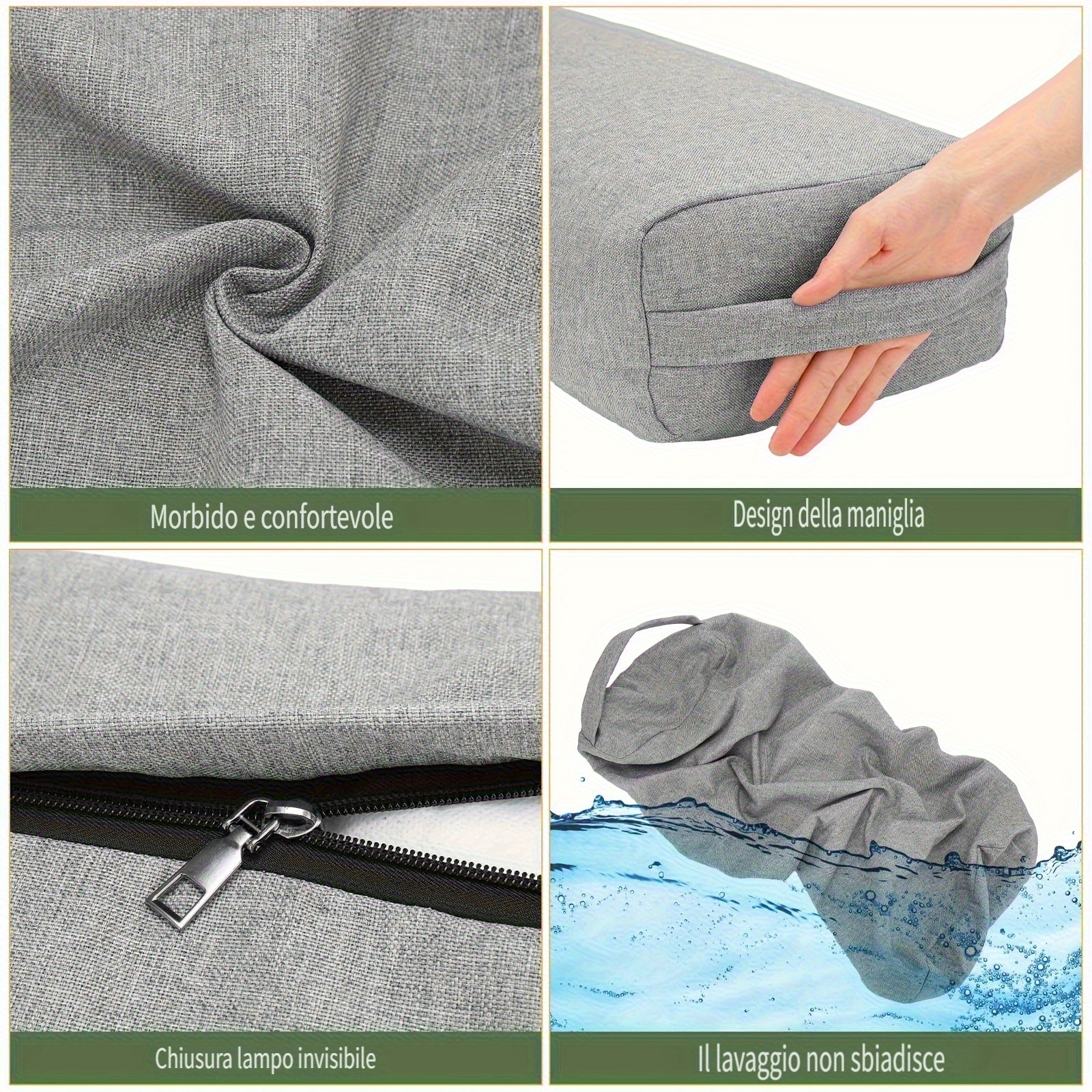 Sol Living Yoga Bolster Pillow Cuscino da meditazione Accessori