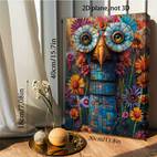 1 Pièce Peinture sur Toile Art Mexicain - Cadre en Bois Plat 2D Vibrant, Décoration Murale Traditionnelle et Moderne pour Salon ou Bureau, Cadeau de Noël à , Idéal pour la Déco d Intérieur