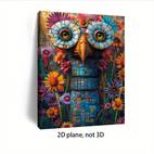 1 Pièce Peinture sur Toile Art Mexicain - Cadre en Bois Plat 2D Vibrant, Décoration Murale Traditionnelle et Moderne pour Salon ou Bureau, Cadeau de Noël à , Idéal pour la Déco d Intérieur