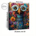 1 Pièce Peinture sur Toile Art Mexicain - Cadre en Bois Plat 2D Vibrant, Décoration Murale Traditionnelle et Moderne pour Salon ou Bureau, Cadeau de Noël à , Idéal pour la Déco d Intérieur