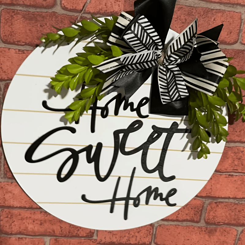 1pc Sweet Home, Backyard Hanging, , 3d Letters, Hanging On Bedroom Door