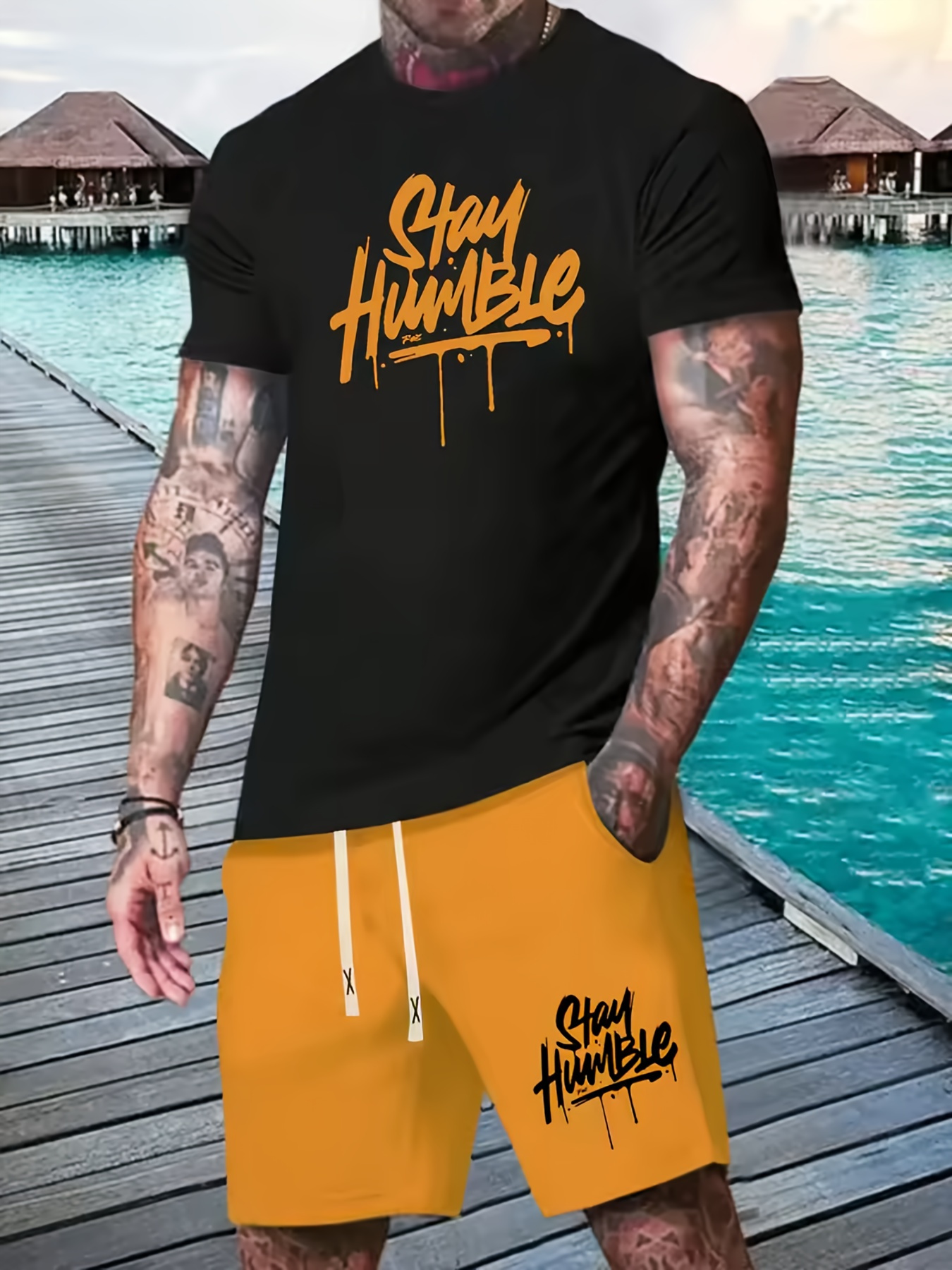 mens   graphic t shirt shorts set breathable comfortable cotton casual streetwear 220gsm ideal for   sports and outdoor activities great gift for men and women outdoor clothing relaxed fit tee glossy texture