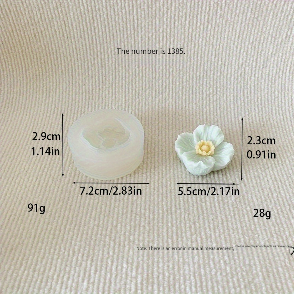 E-shop 3D-Mohnblumen-Silikonform für Handgemachte Aromatherapie-Gipskerzen, Artikel-Nr. 1385