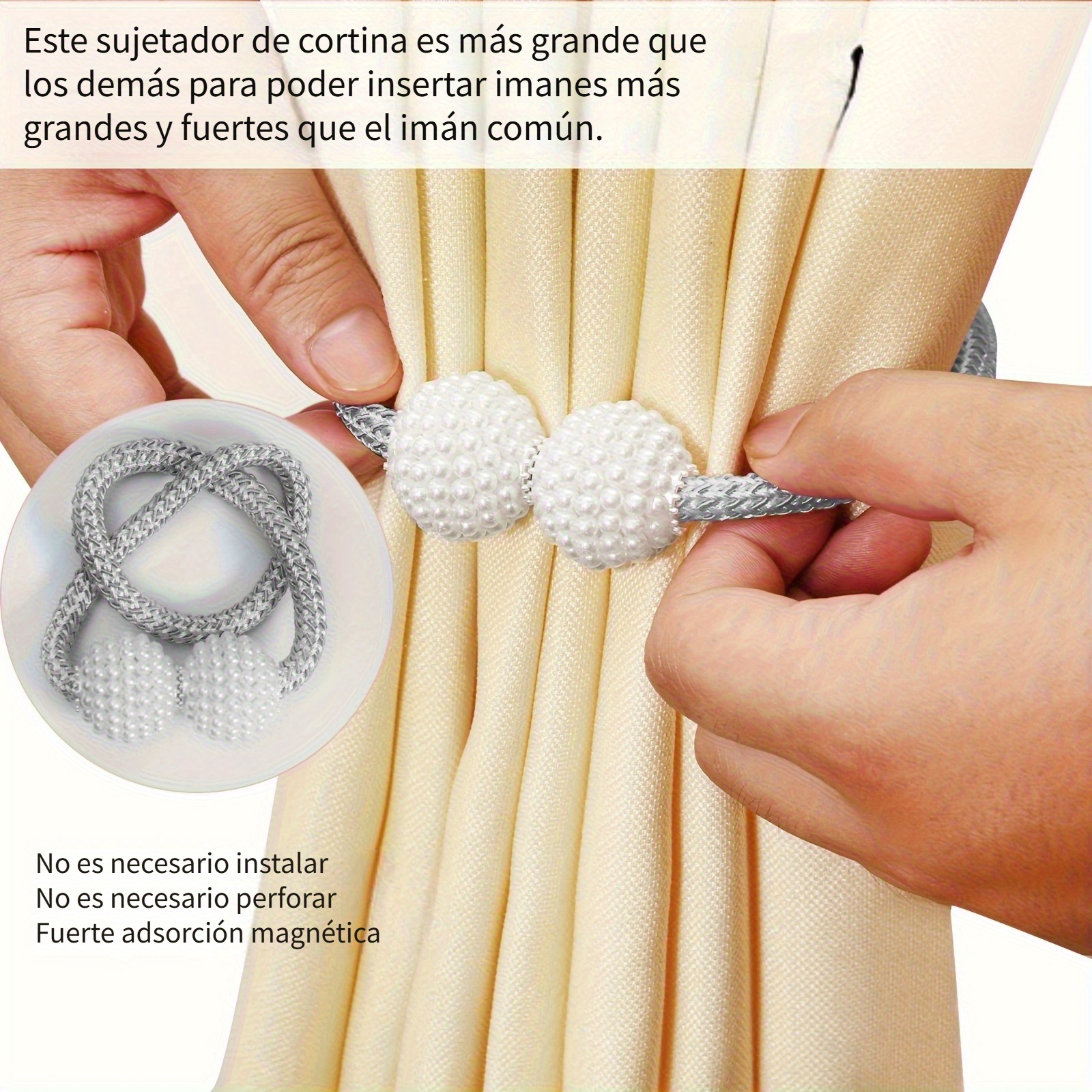 Cortinero Doble Para Ventana Compra Abrazaderas Magnéticas Para