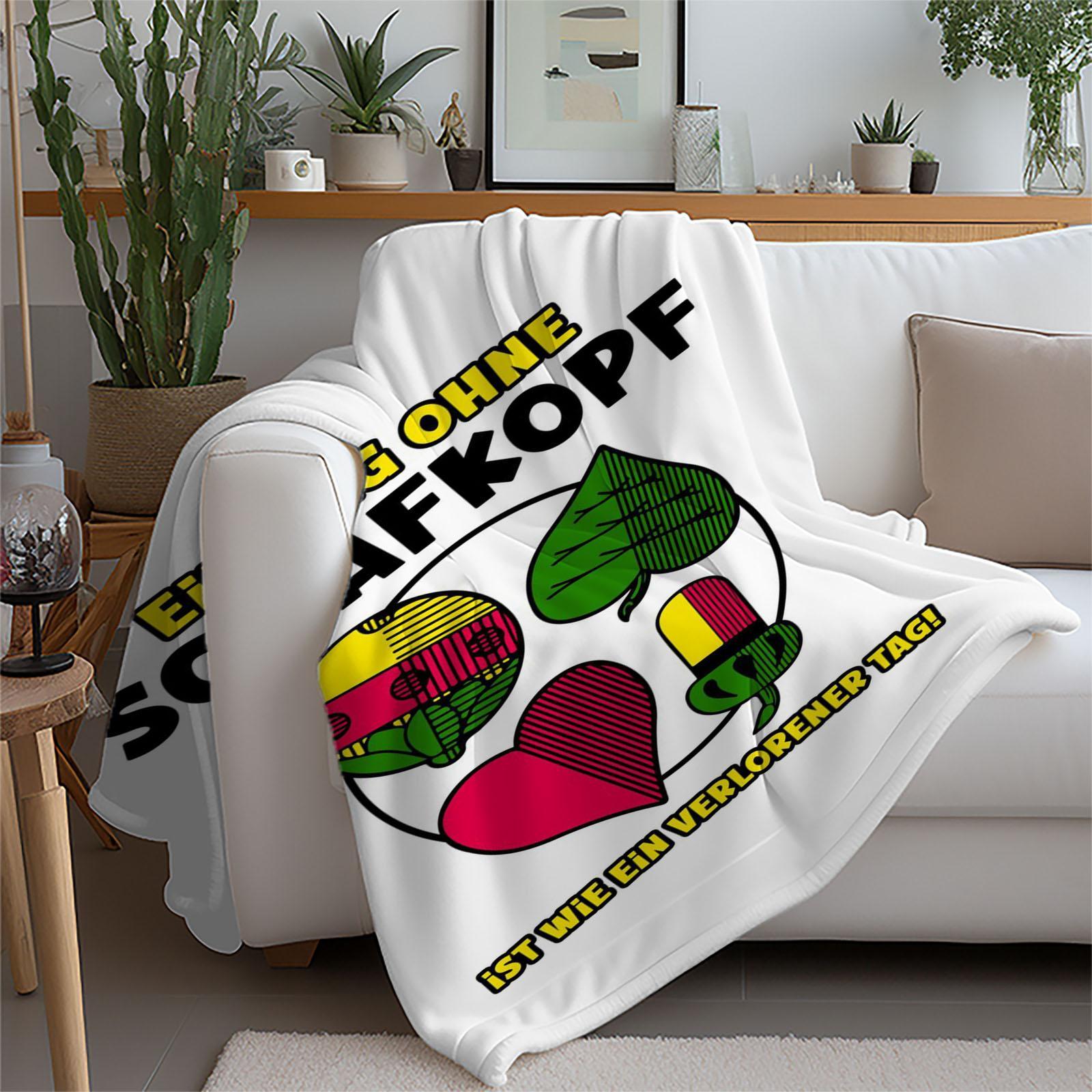 Contemporary Flannel Throw Blanket