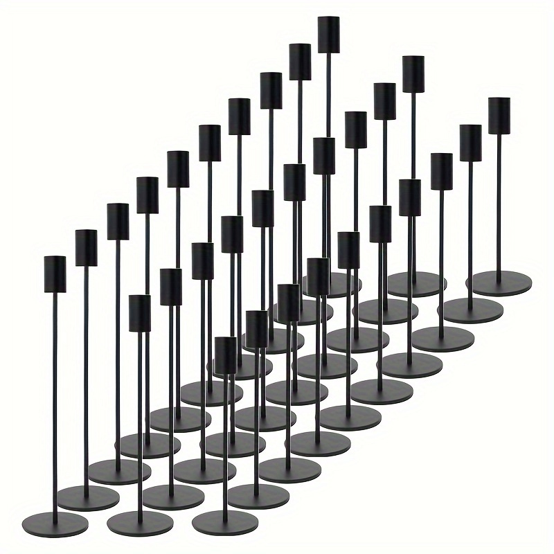 TEMU 30pcs Of Cone-shaped Metal Candle Holders, Perfect For Romantic European-style Dinners, Wedding Decorations, Room Decor, And Home Embellishments