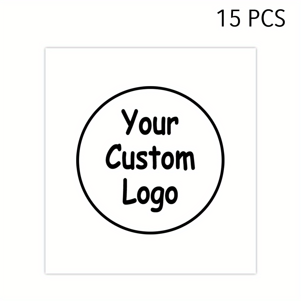 TEMU 15pcs Customizable Temporary Tattoos - Personalized Photo & Logo Designs, Fun Party Favors, Team Sports & Company Logos, Body Art For Events & Gifts- 2.2x2.36in