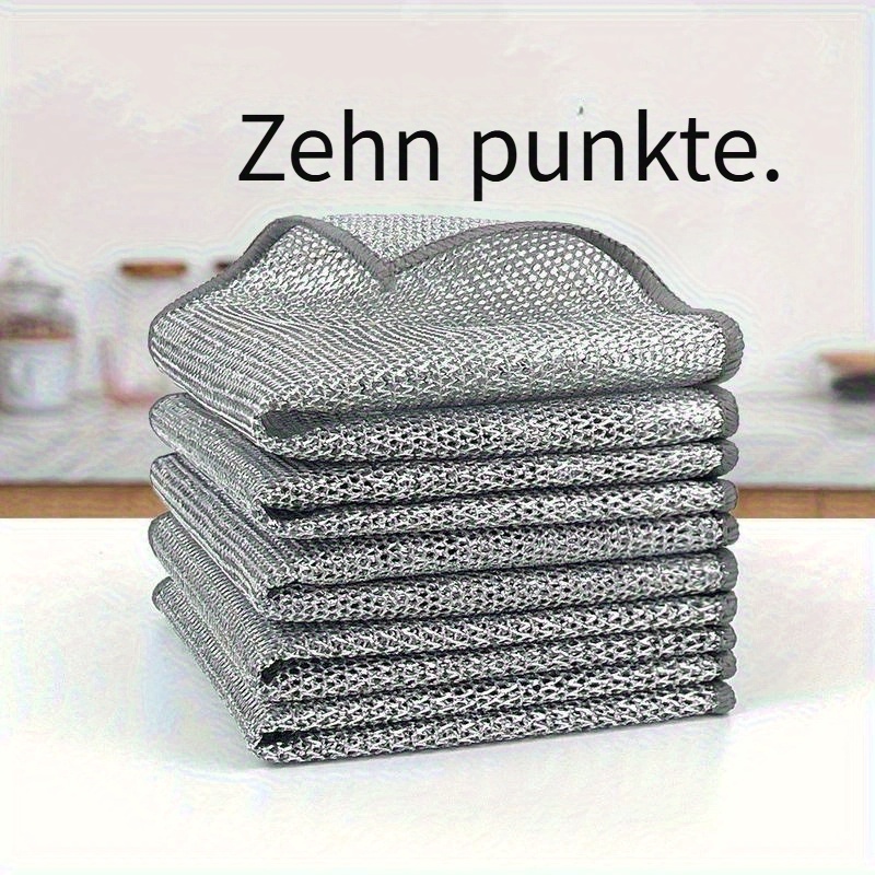 10 Stück Mikrofaser-Geschirrtücher – Super Saugfähig & Fusselfrei Für Küche & Haushalt