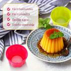 molde de pudín de plástico reutilizable con tapas para postres de copas de gelatina apilables para jalea, gelatina, helado y molde de natillas para hacer postres, y uso doméstico | ideal para de y creaciones de postres calidad