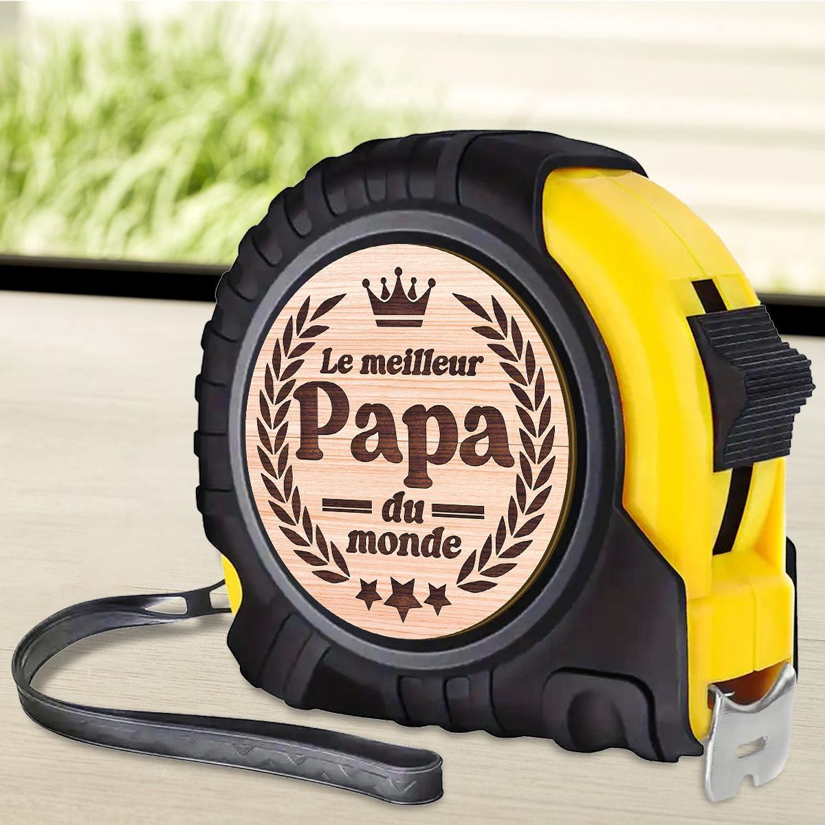 TEMU 1pc Household Measuring Tools Tape Measure - The Best Dad In The World - Perfect Father's Day Gift, Son Daughter Gift For Dad Tape Measure