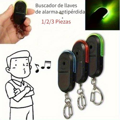 3 piezas de llaves ultra-responsivo de color aleatorio con alarma - con silbido de pánico y llavero de led