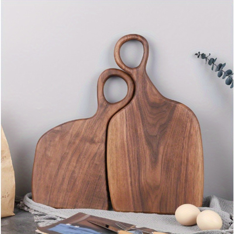 A Set of Two Walnut Slicing Boards-high Quality Hand-made Kitchen Slicing Boards, Used for Food Preparation, Food-safe Wood Materials, Very Suitable for Couples and Home Cooks