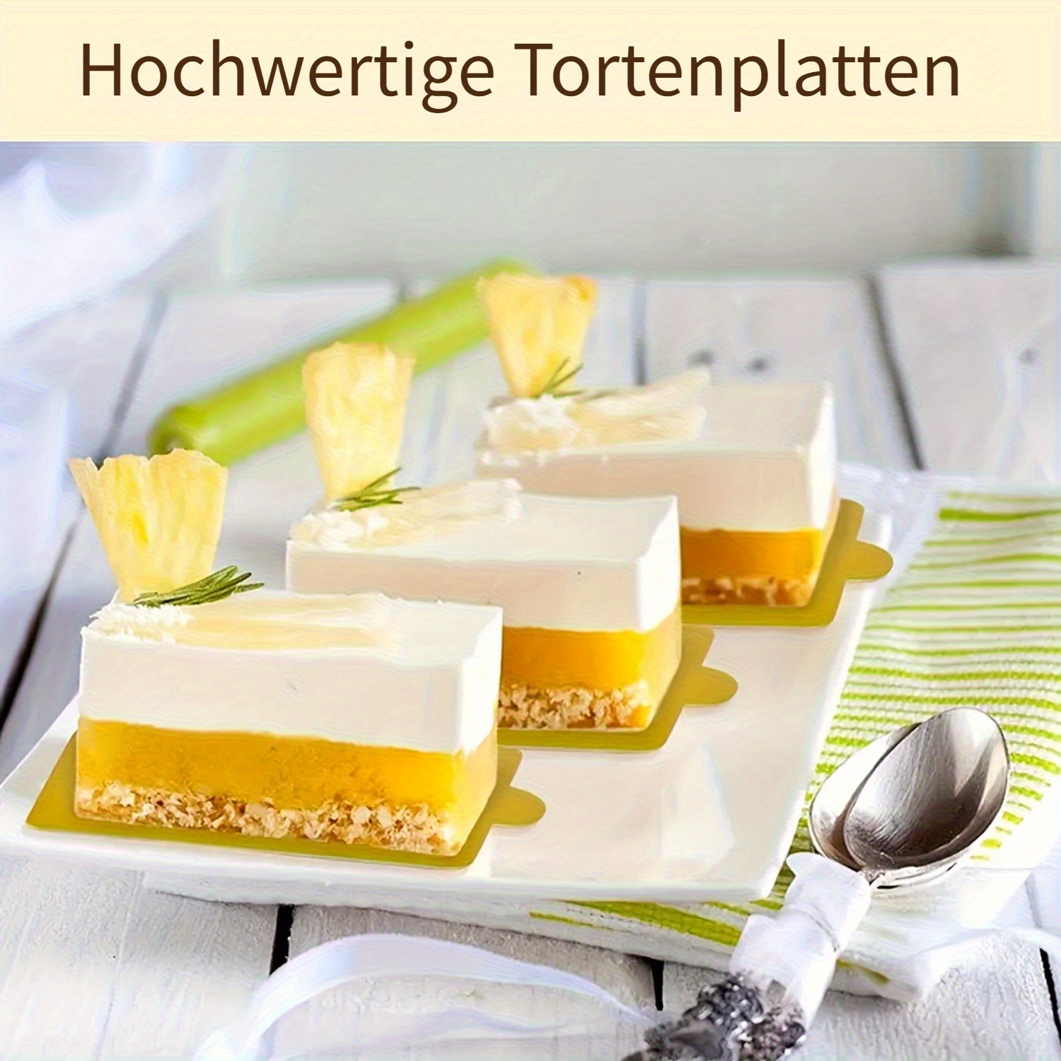 300 Stück Goldene Mini-Kuchenbretter Aus Karton – Rechteckige Einweg-Platten Für Mousse, Cupcakes & Gebäck
