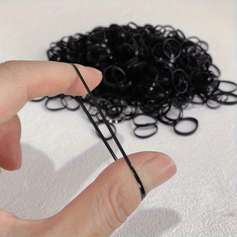 800pcs High Elastic Disposable Hair Band Set, Mixed Colors