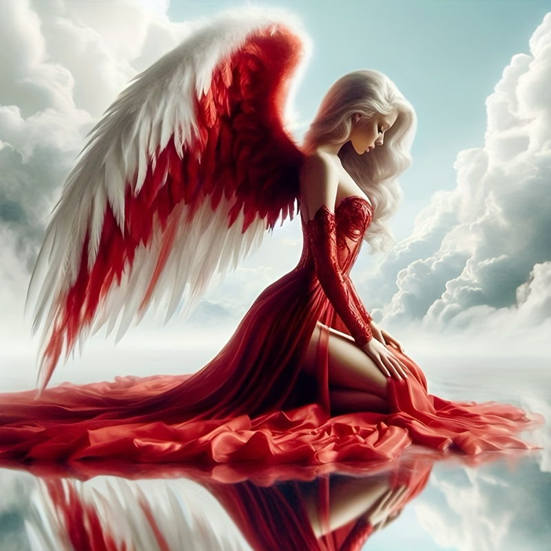 angel in a red dress 3,480 Angel Dress Red Stock Photos
