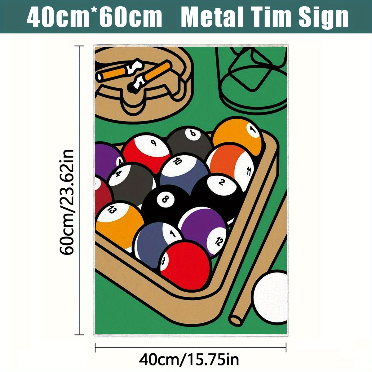 TEMU 1pc Serviette de main de de table de billard - 40x60cm, microfibre douce et durable, résistante à la décoloration, verte avec des pierres et des
