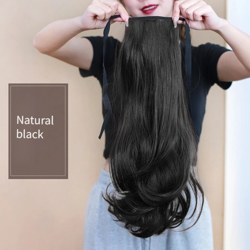 TEMU 16 Pollici per Donne, Capelli Lunghi Ricci, Fascia con Fiori di Pero, Grandi, Realistica Media Lunga o Corta