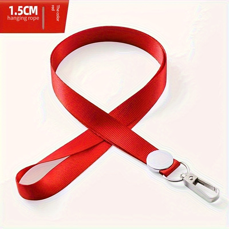 TEMU 2d A Single Pack (1pc) Of Metal-textured Rotating Lanyard For Name Badges, Id Cards, And Tags. It Includes A Card Holder And Is Designed For