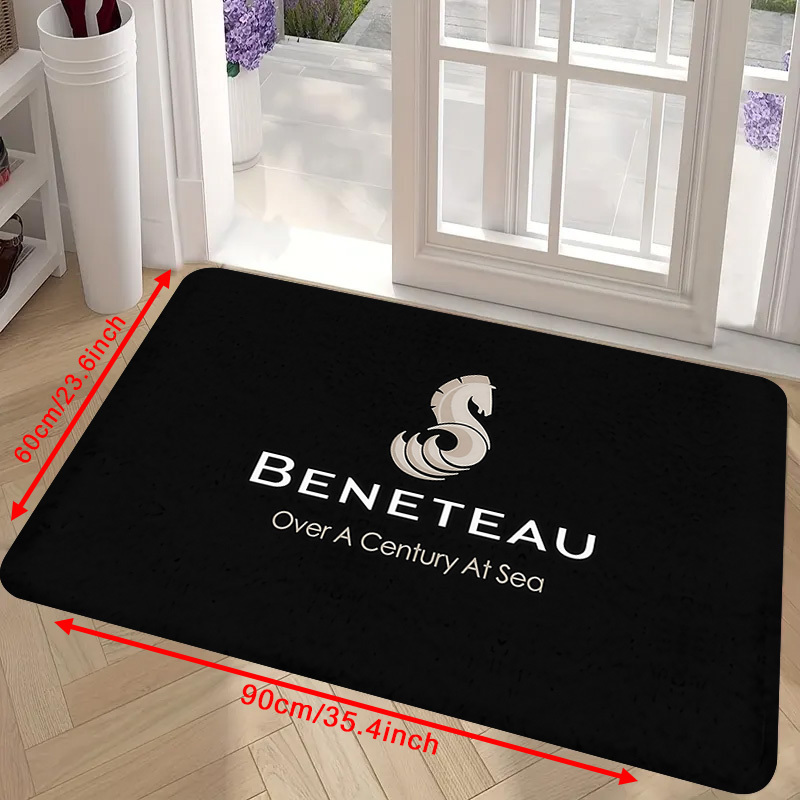 TEMU Floor Mat With "" And Pattern, Suitable For Kitchen, Hallway, Bedroom Entrance, Bathroom, Living Room, Study - Lightweight, Non-slip Bottom,